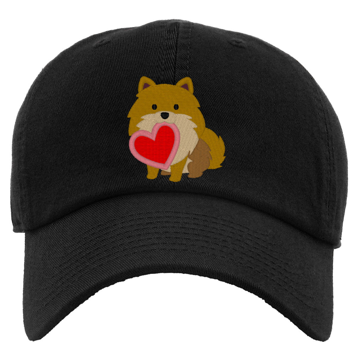 Pomeranian Puppy Dog Love Premium Baseball Cap