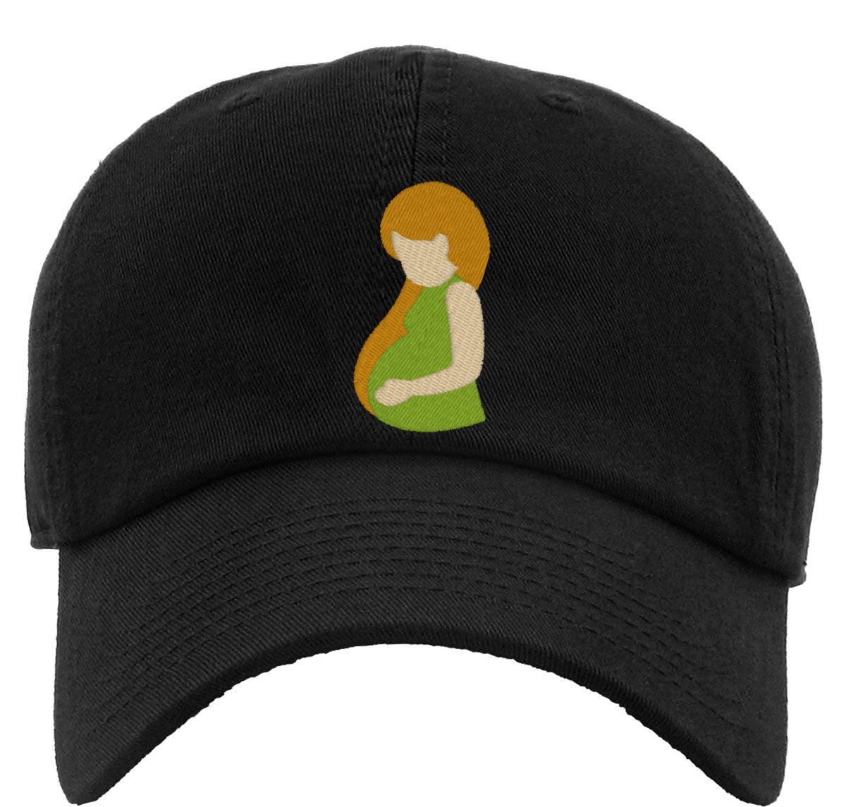 Pregnant Woman Mother's Day Premium Baseball Cap