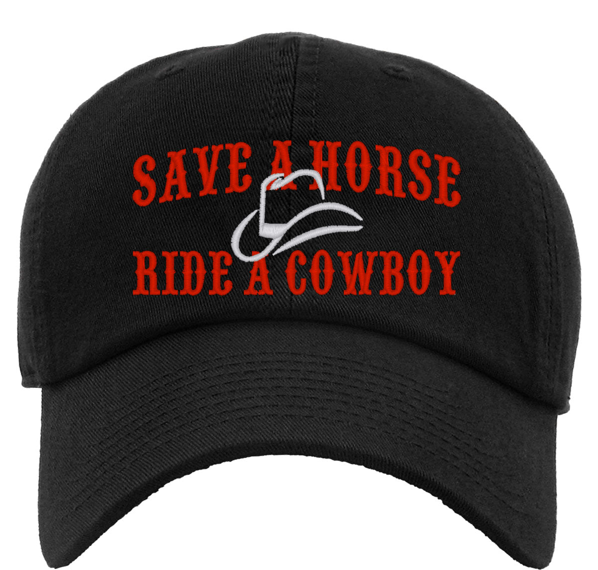 Save A Horse Ride A Cowboy Premium Baseball Cap