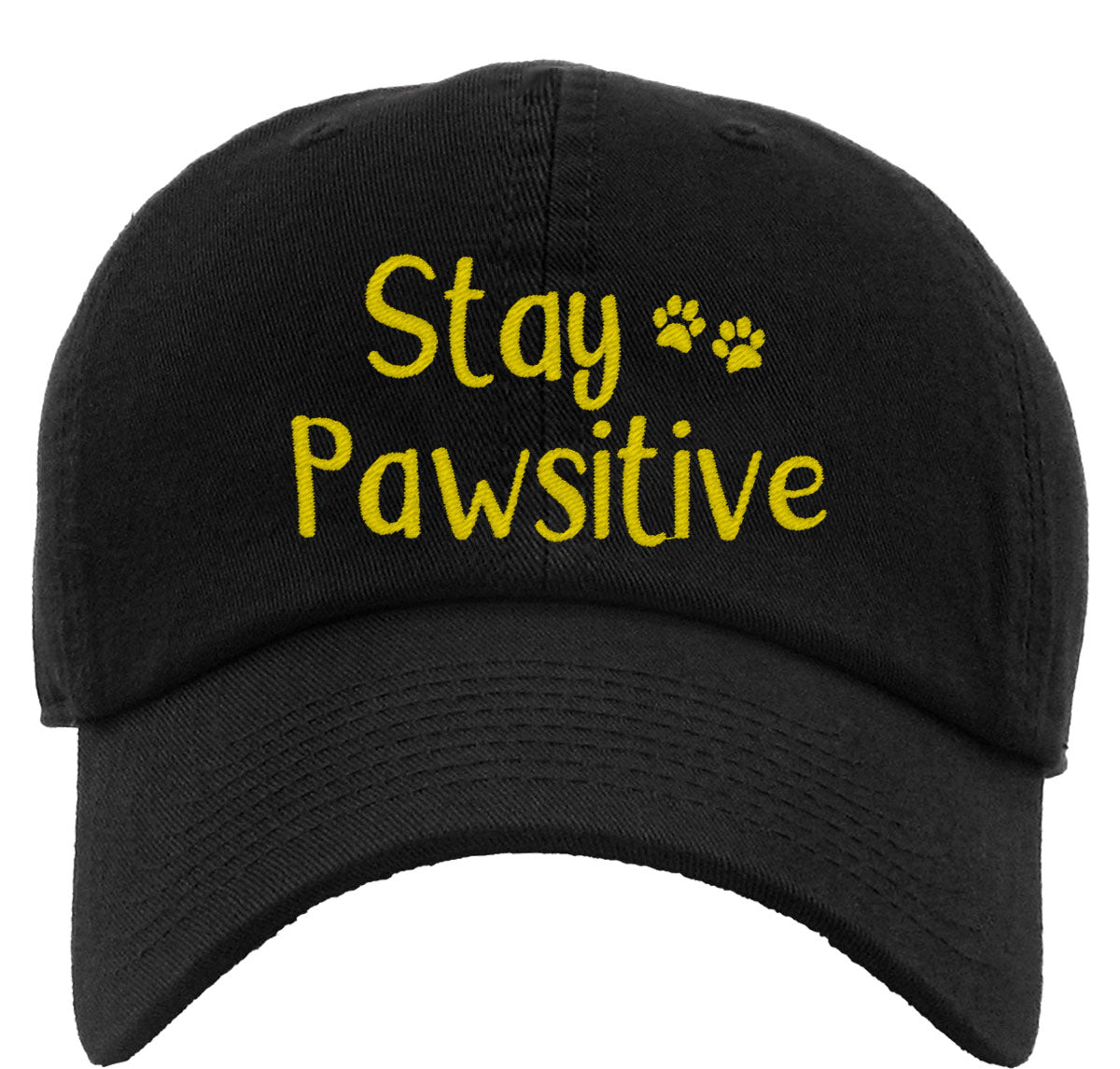 Stay Pawsitive Dog Premium Baseball Cap
