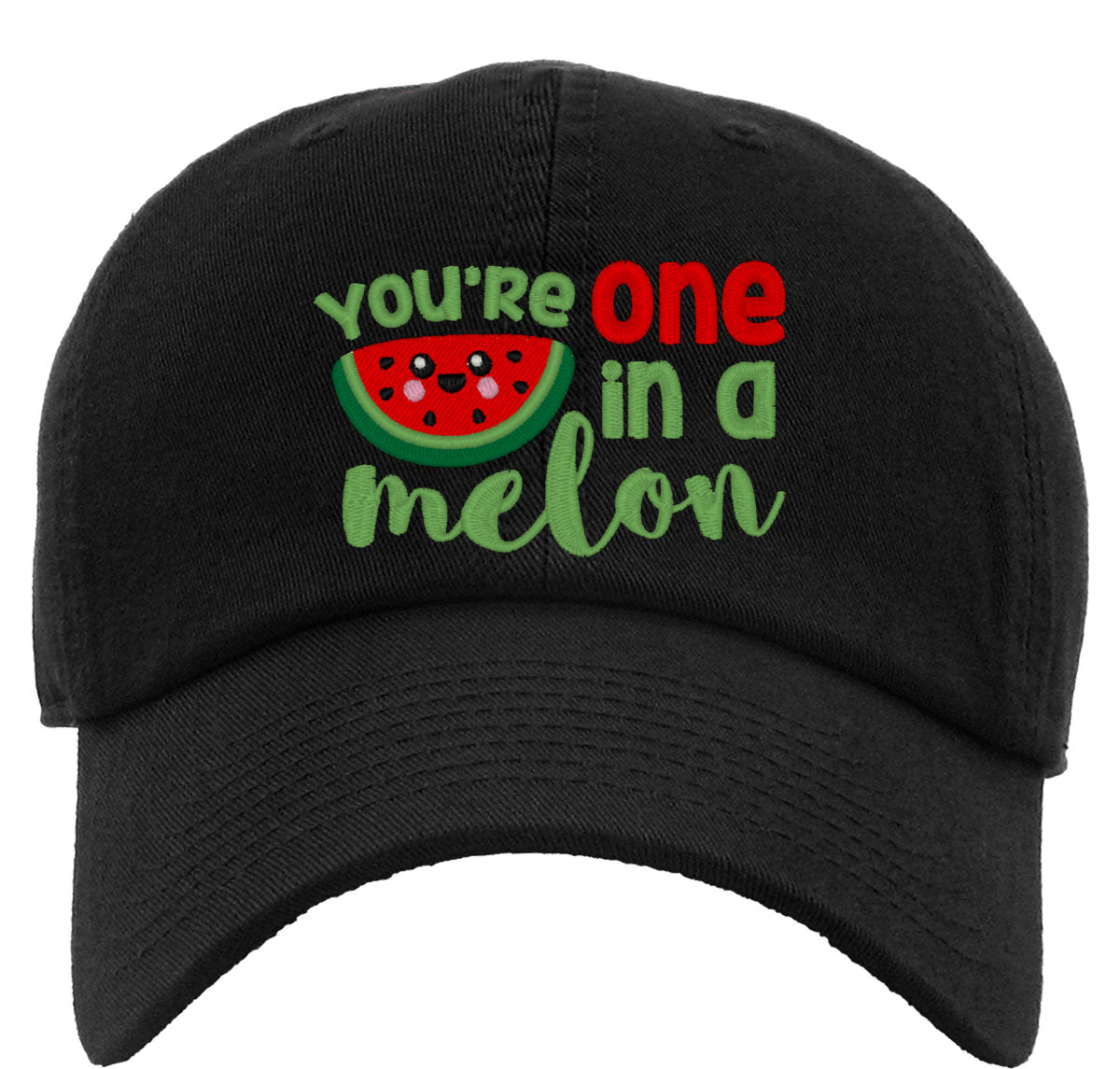 You're One In A Melon Watermelon Premium Baseball Cap