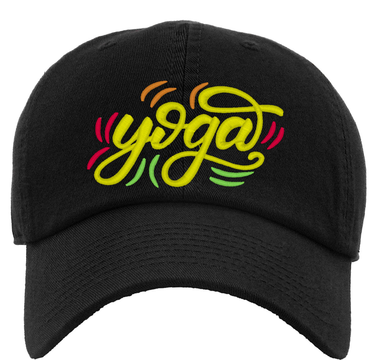 Yoga Typography Premium Baseball Cap