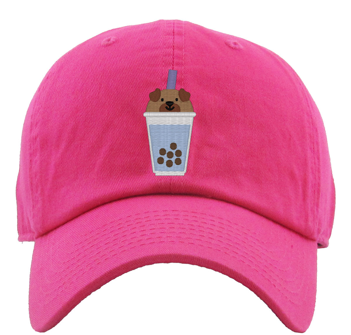 Cute Bobatea Dog Premium Baseball Cap
