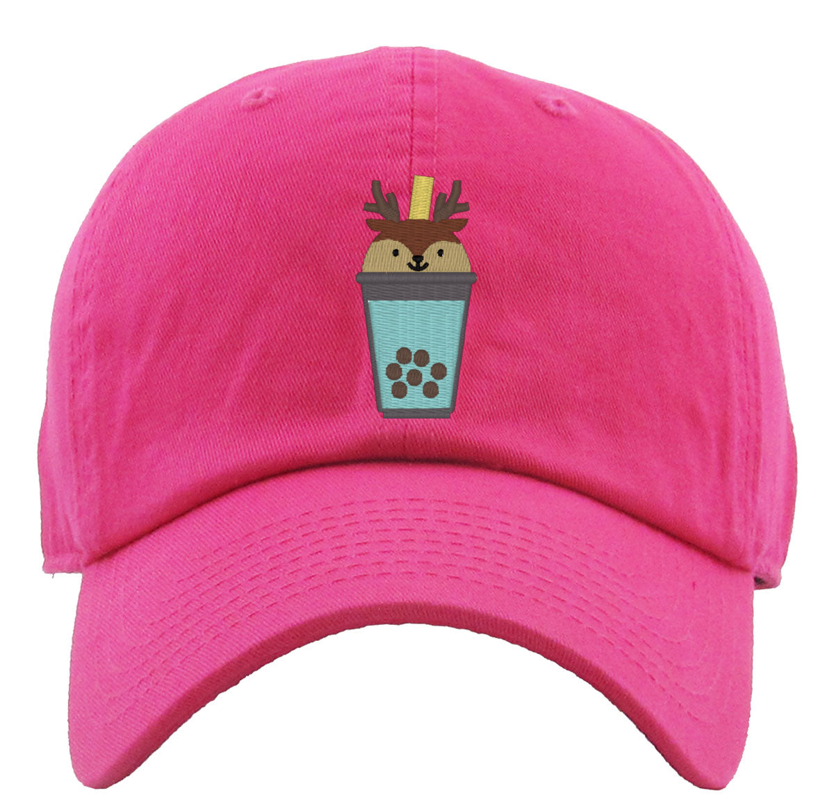 Cute Bobatea Deer Premium Baseball Cap