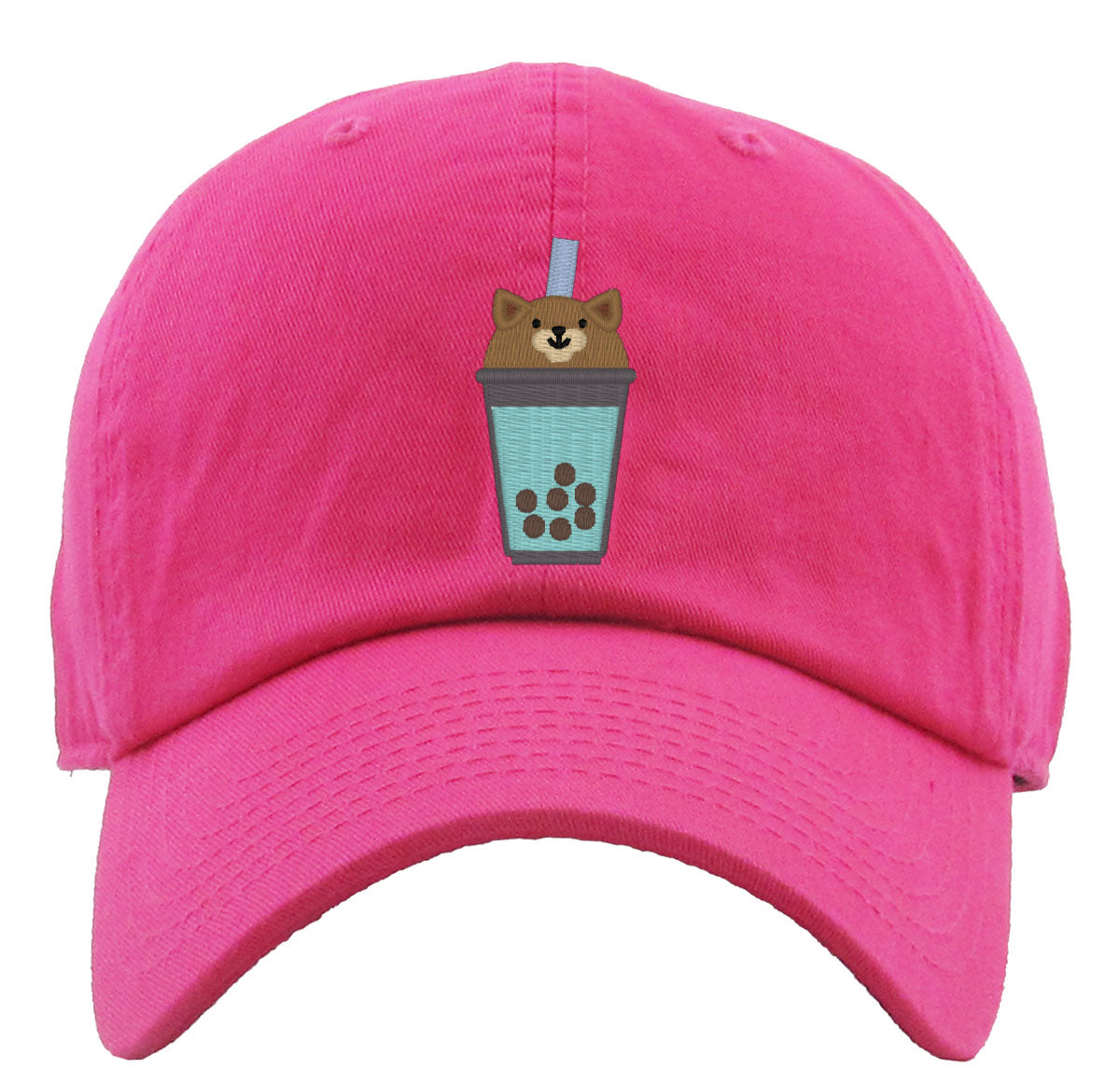 Cute Bobatea Dog Premium Baseball Cap