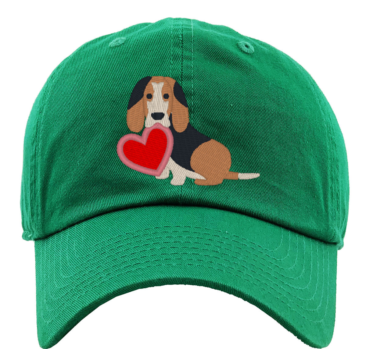 Basset Hound Puppy Dog Love Premium Baseball Cap