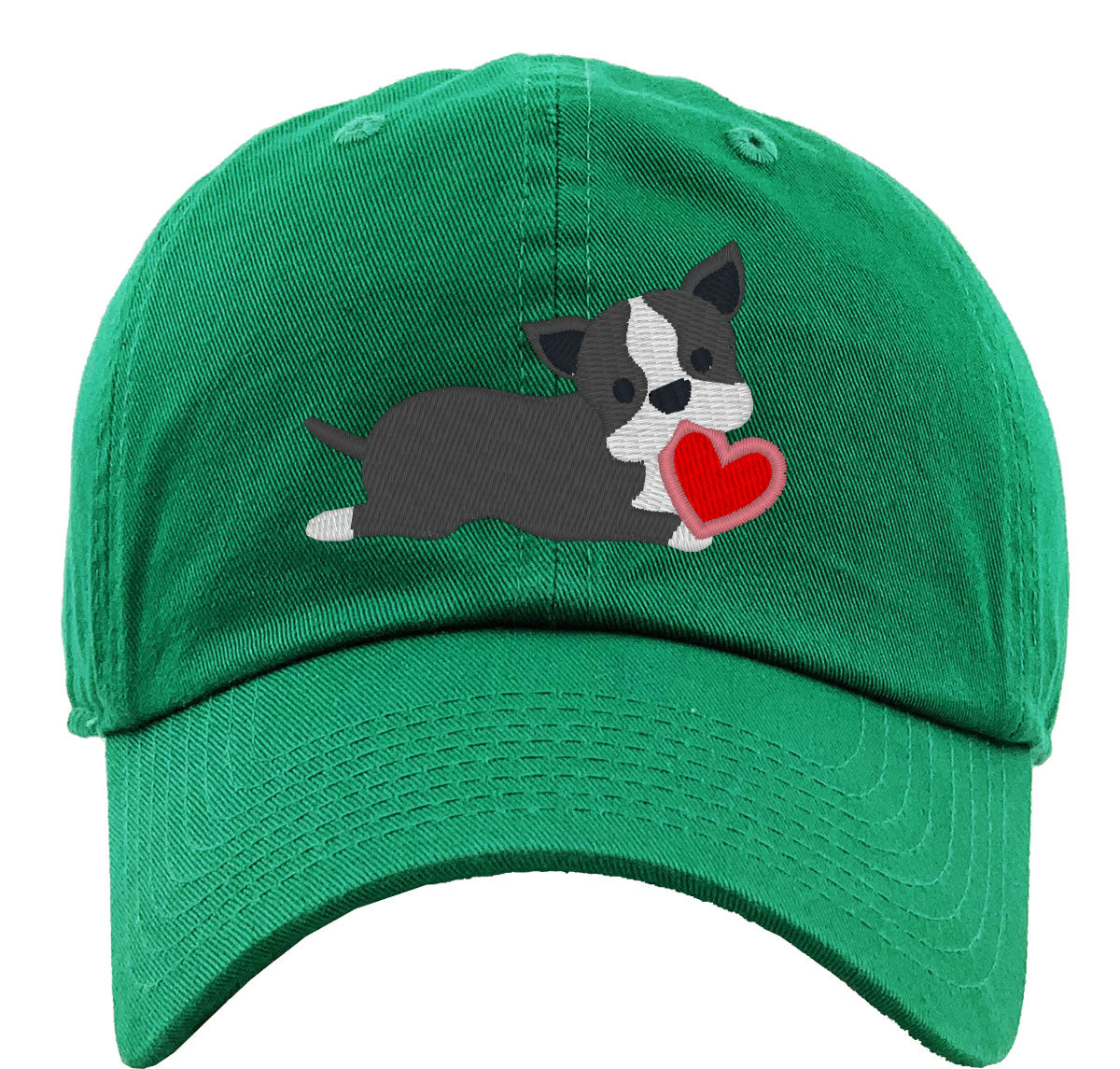 Boston Terrier Puppy Dog Love Premium Baseball Cap