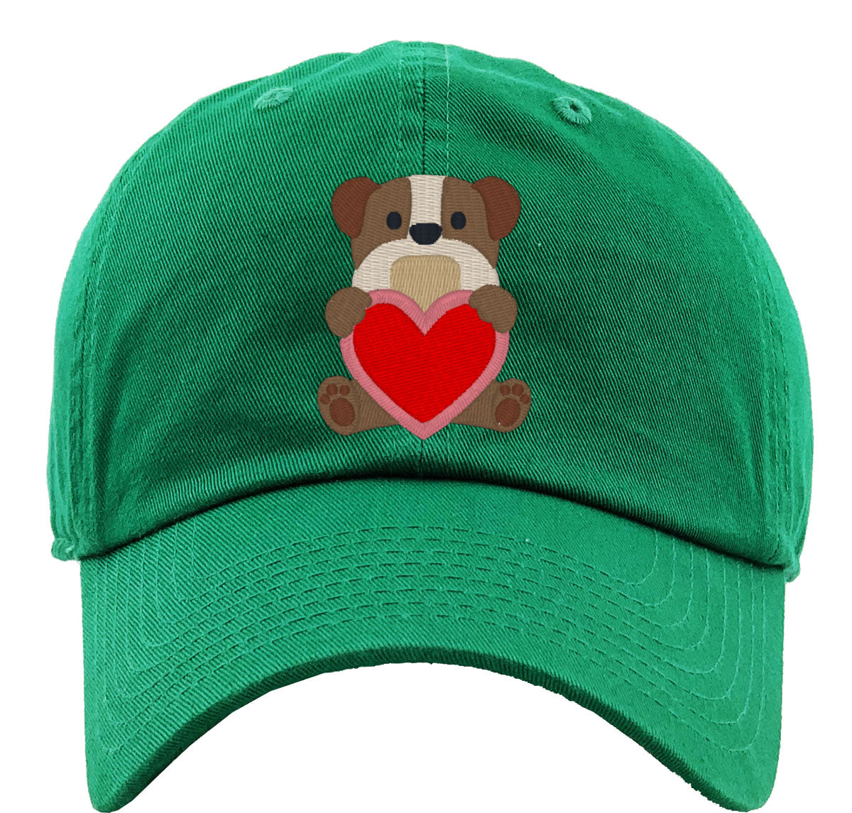 Bulldog Puppy Dog Love Premium Baseball Cap