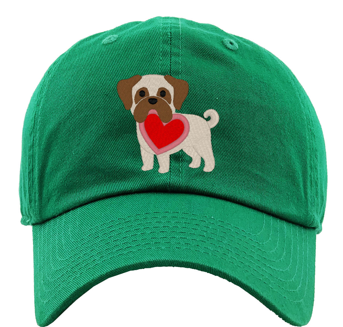 Pug Puppy Dog Love Premium Baseball Cap