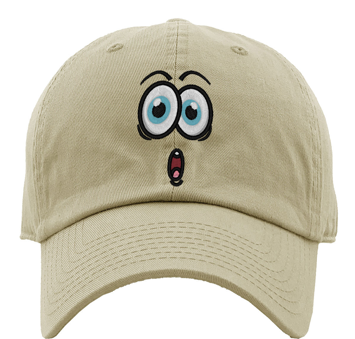Emoji Surprised Face Premium Baseball Cap