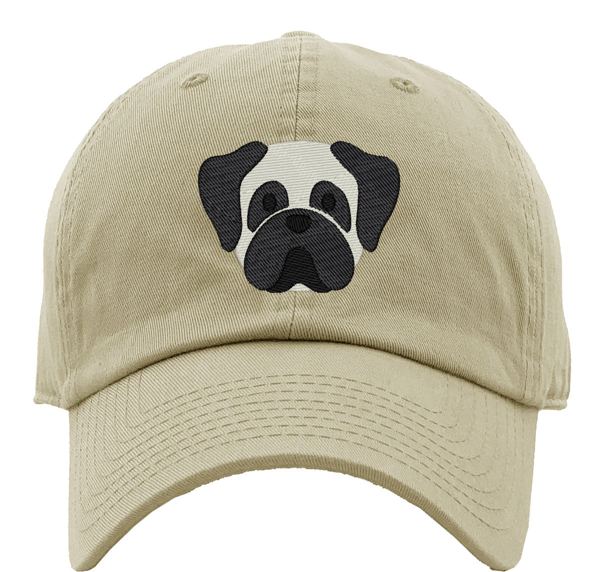 Pug Dog Face Premium Baseball Cap