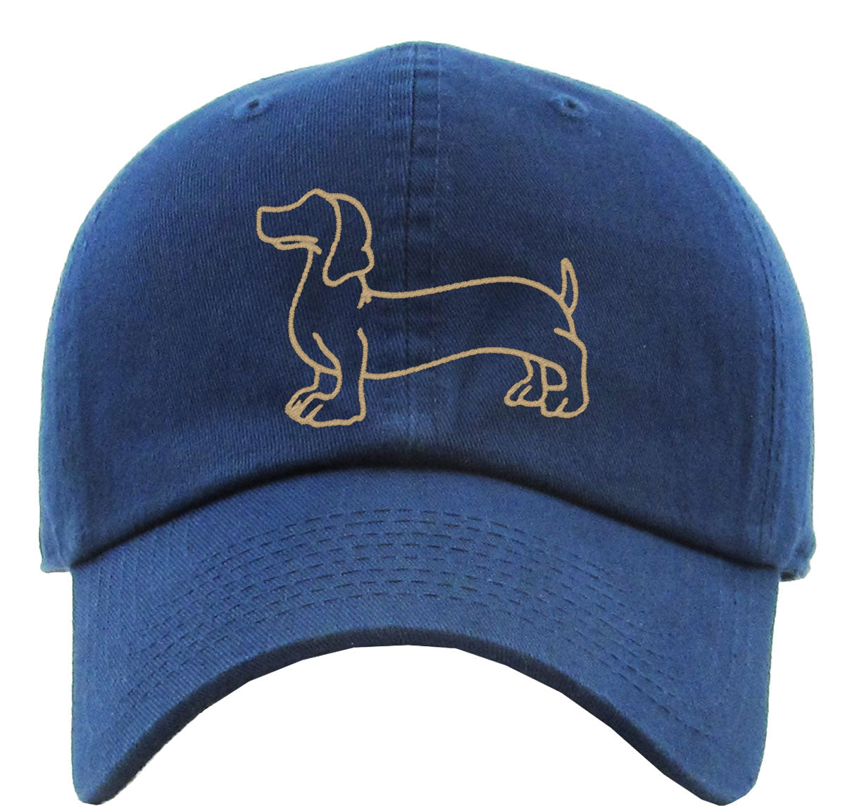 Dachshund Dog Outline Premium Baseball Cap