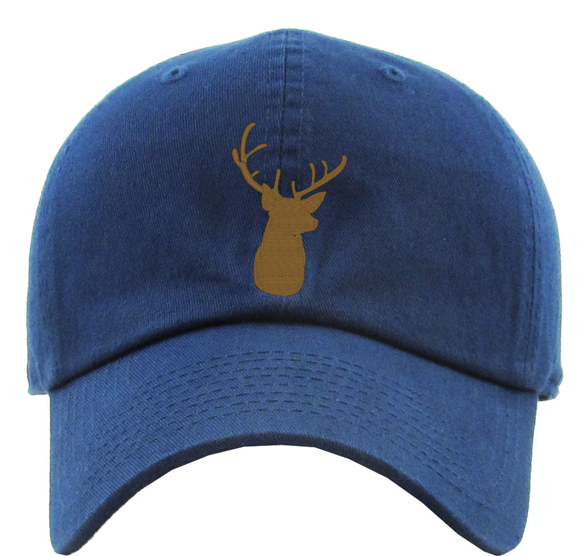 Deer Head Silhouette Premium Baseball Cap