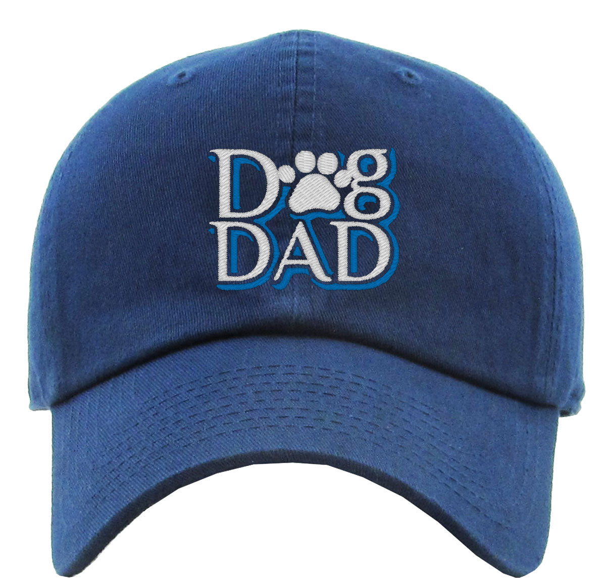 Dog Dad Paw Print Premium Baseball Cap