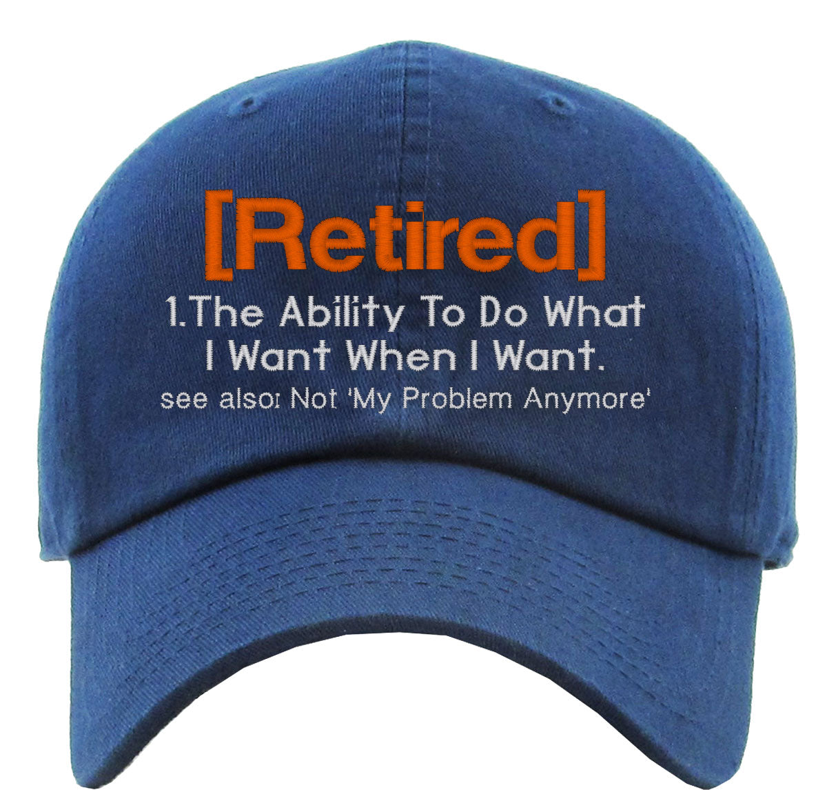 Retired Definition Premium Baseball Cap