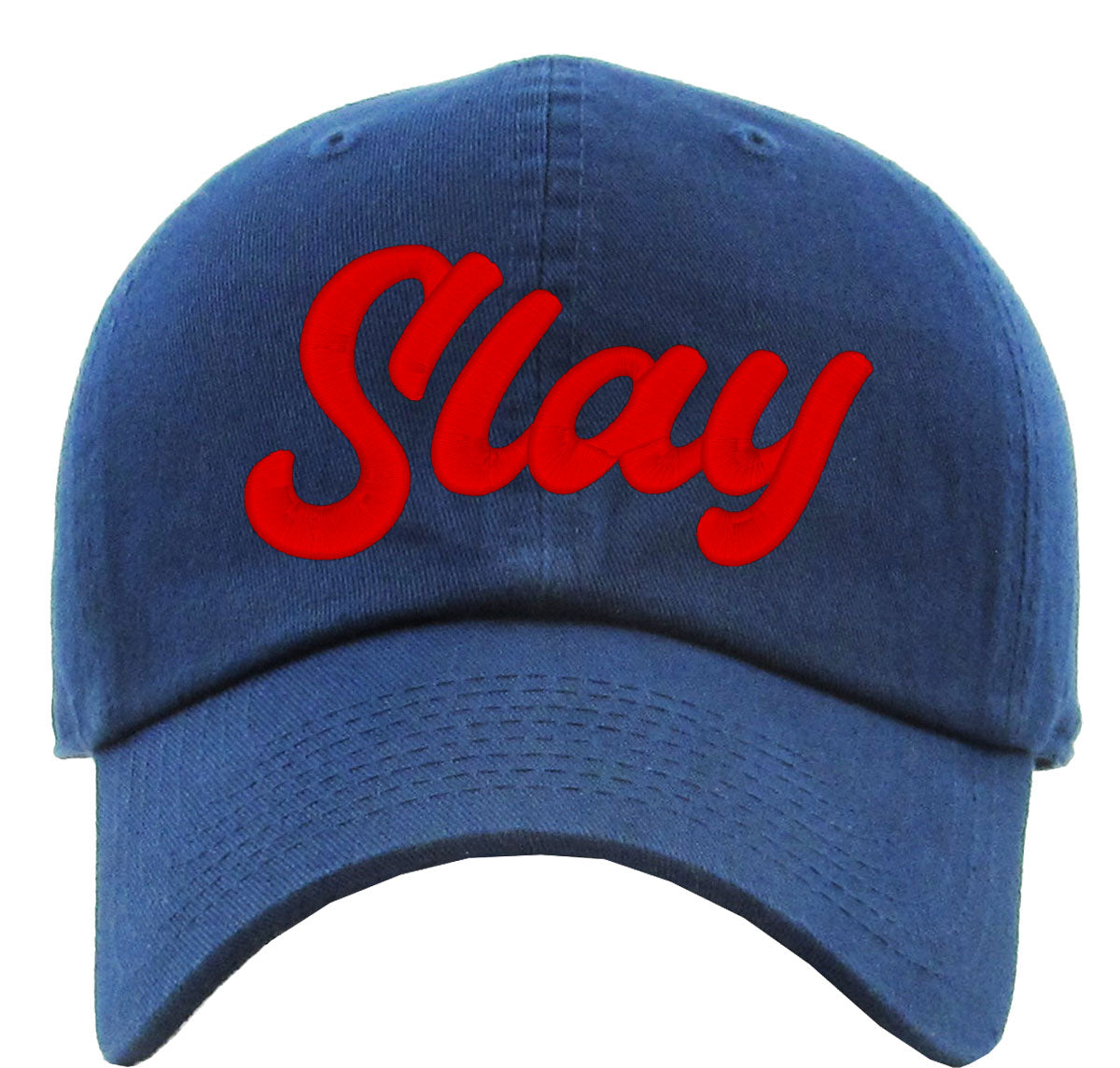 Slay Typography Premium Baseball Cap