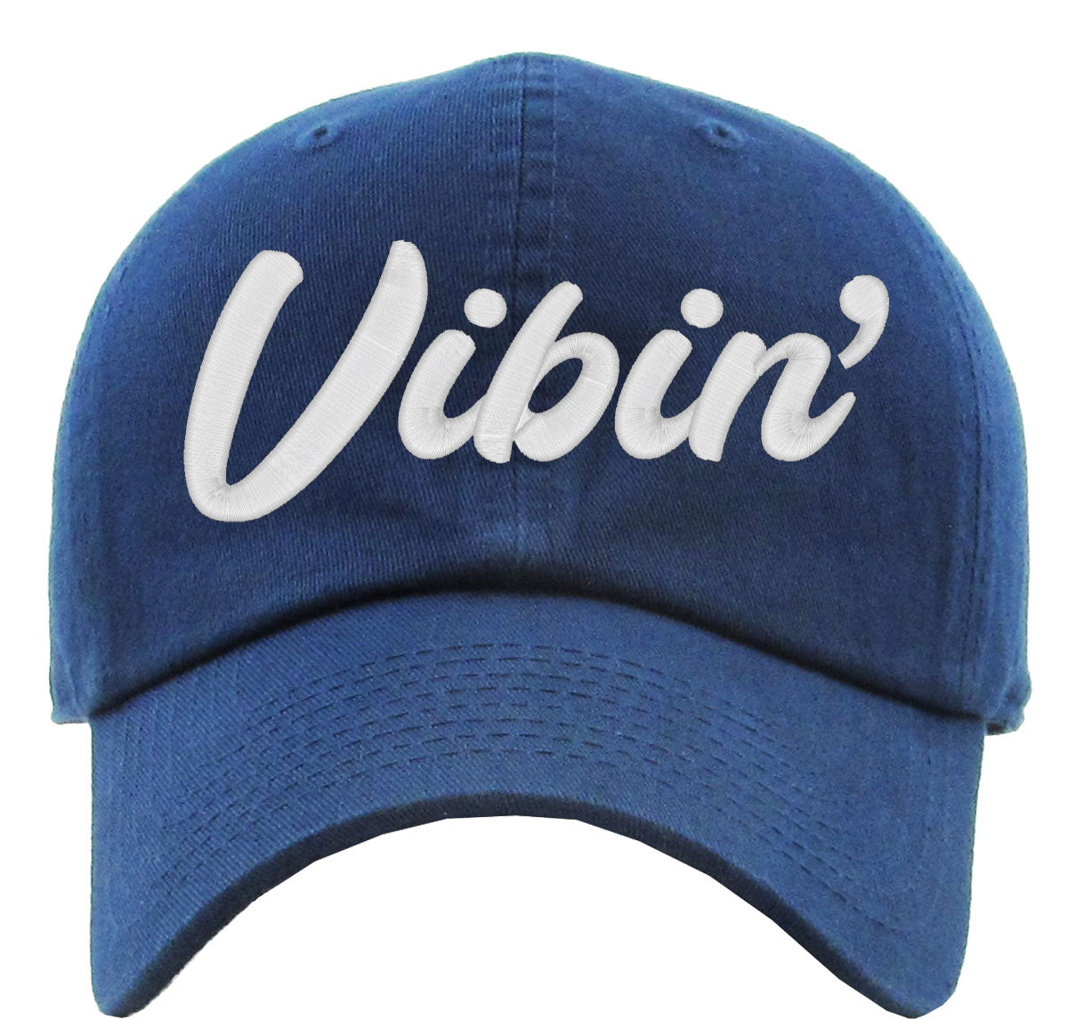 Vibin' Typography Premium Baseball Cap