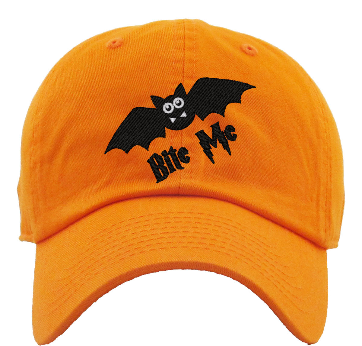 Bite Me Cute Bat Premium Baseball Cap