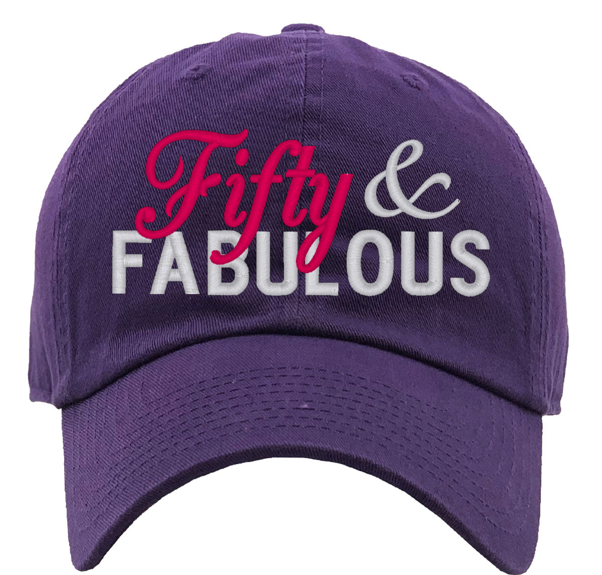 Fifty And Fabulous 50th Birthday Premium Baseball Cap