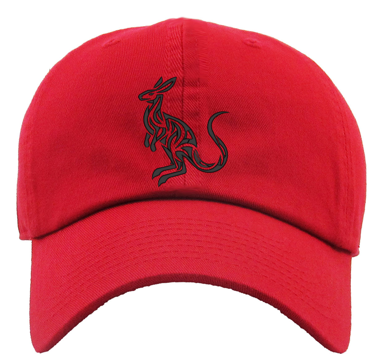 Kangaroo Silhouette Premium Baseball Cap