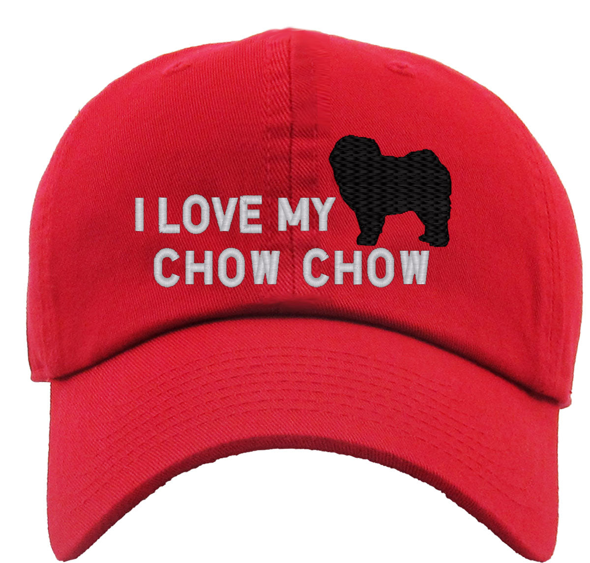 I Love My Chow Chow Dog Premium Baseball Cap