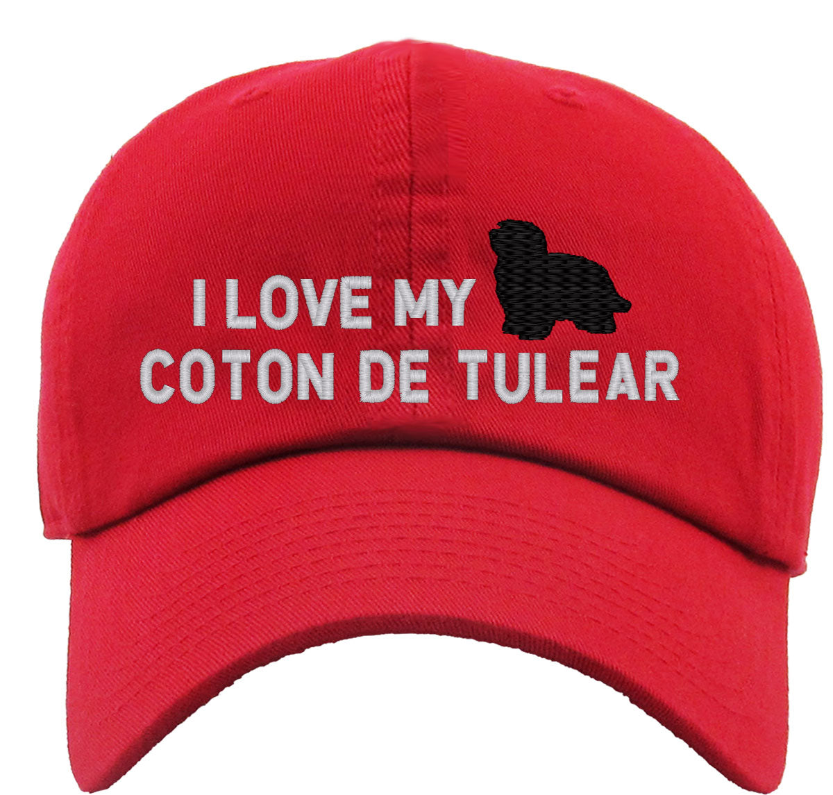 I Love My Coton De Tulear Dog Premium Baseball Cap