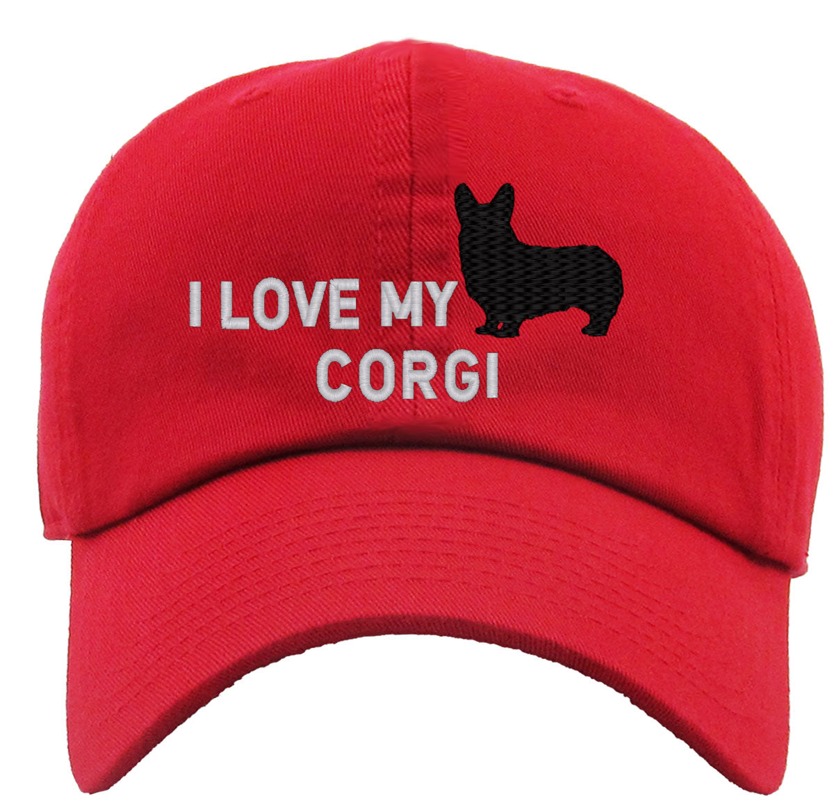 I Love My Corgi Dog Premium Baseball Cap