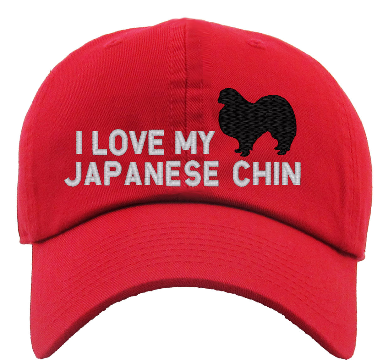 I Love My Japanese Chin Dog Premium Baseball Cap
