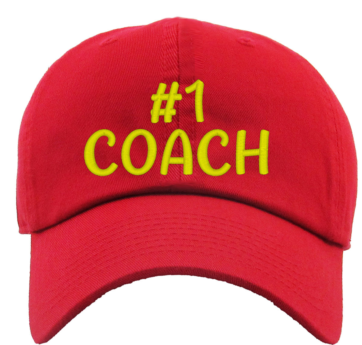 No 1 Coach Number One Coach Premium Baseball Cap