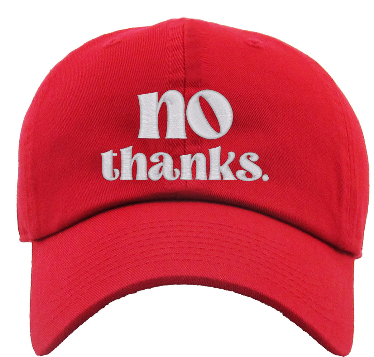 No Thanks Premium Baseball Cap