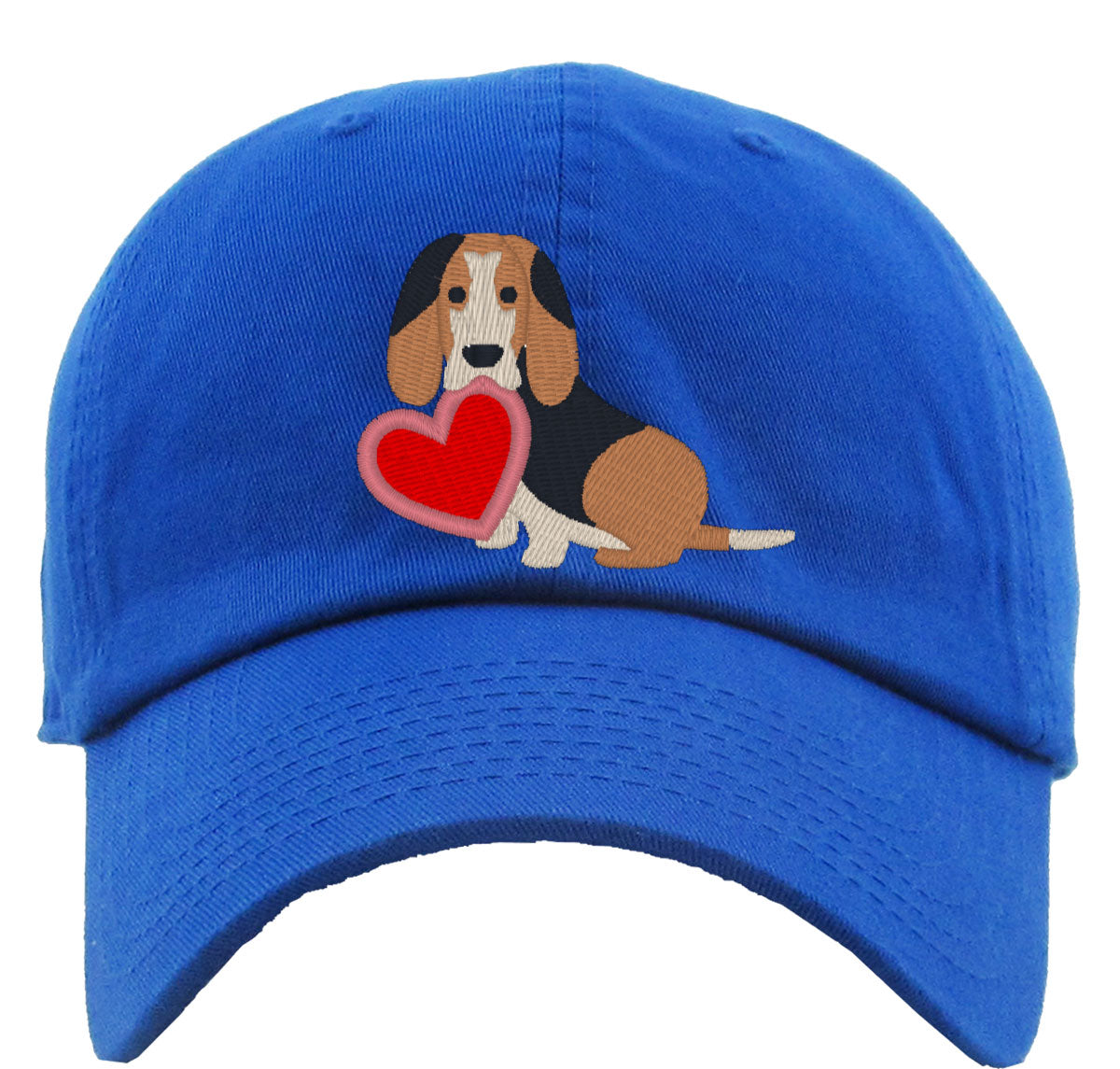Basset Hound Puppy Dog Love Premium Baseball Cap