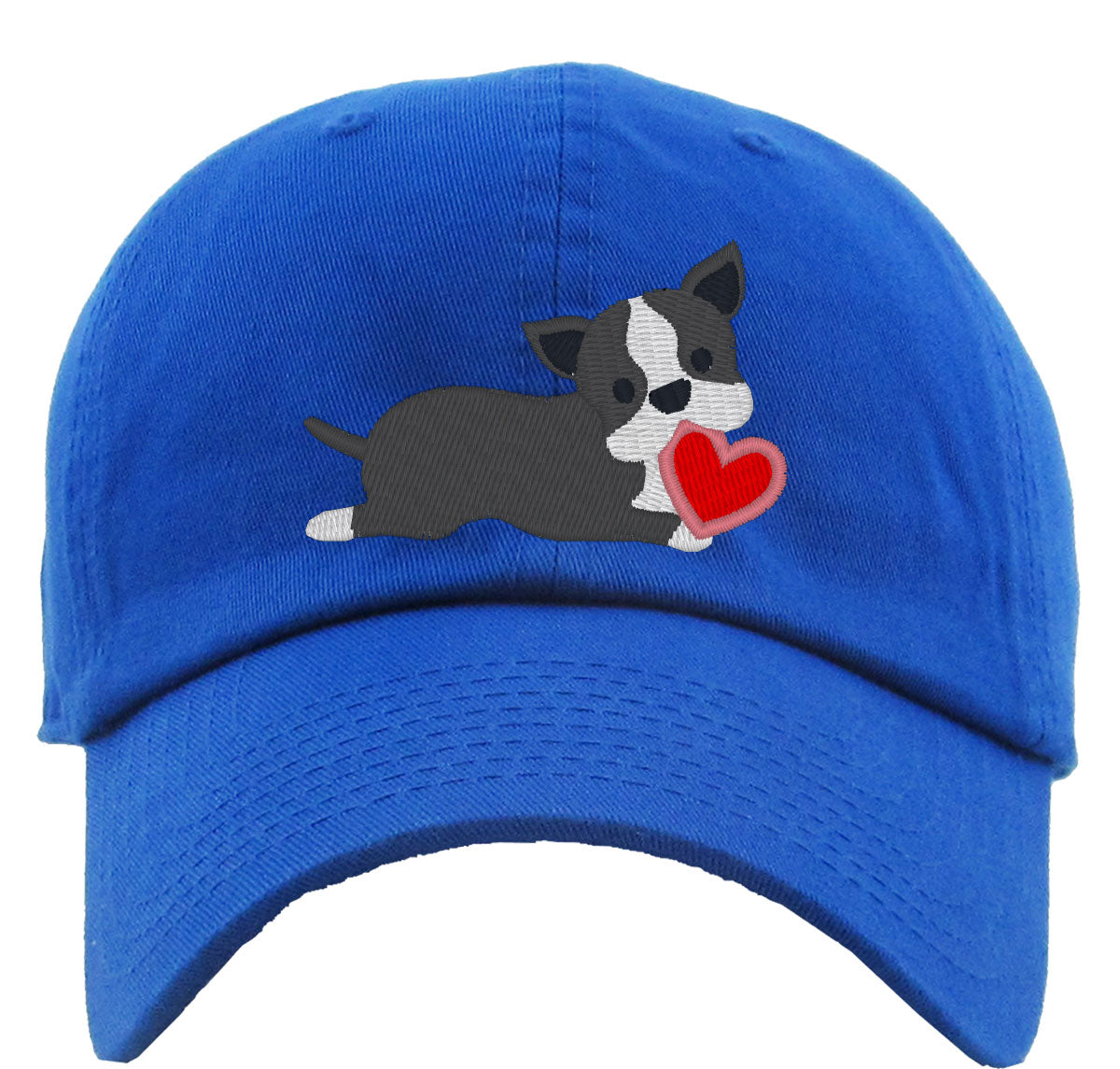 Boston Terrier Puppy Dog Love Premium Baseball Cap