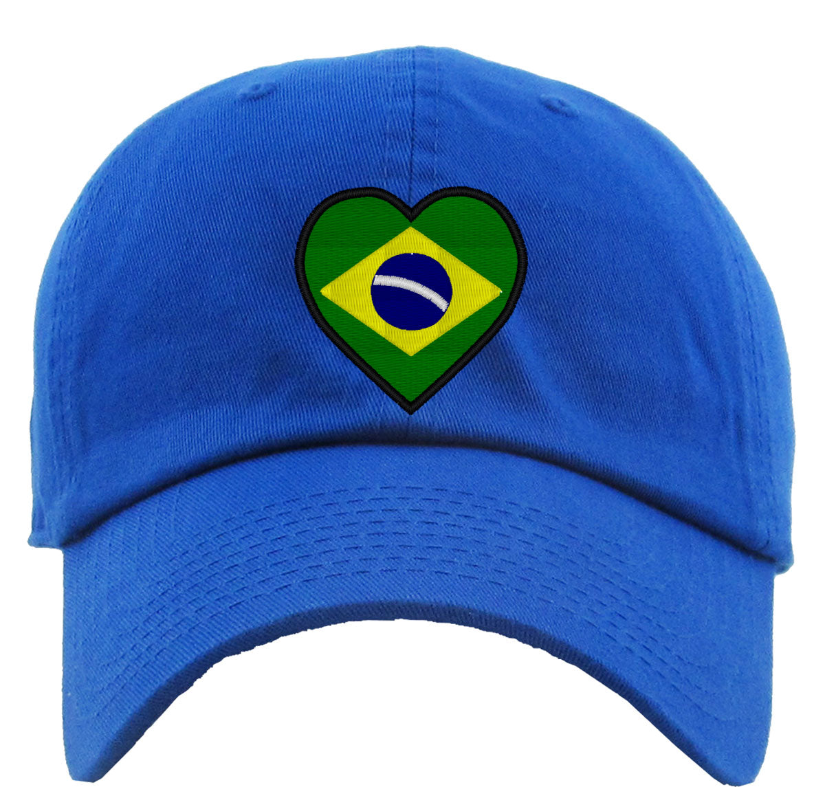 Brazil Heart Premium Baseball Cap