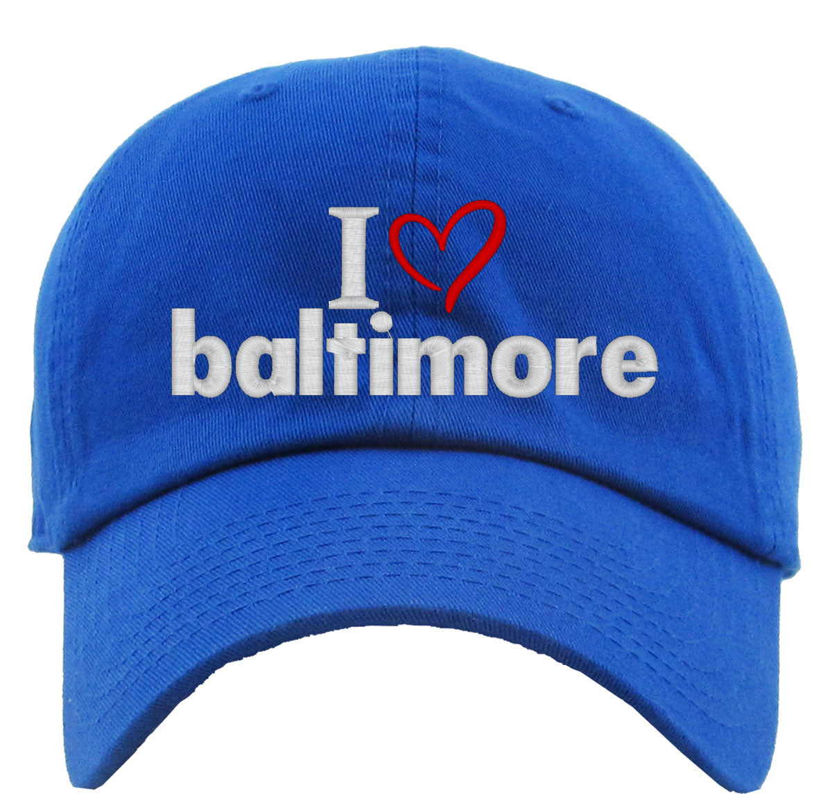 I Love Baltimore Premium Baseball Cap