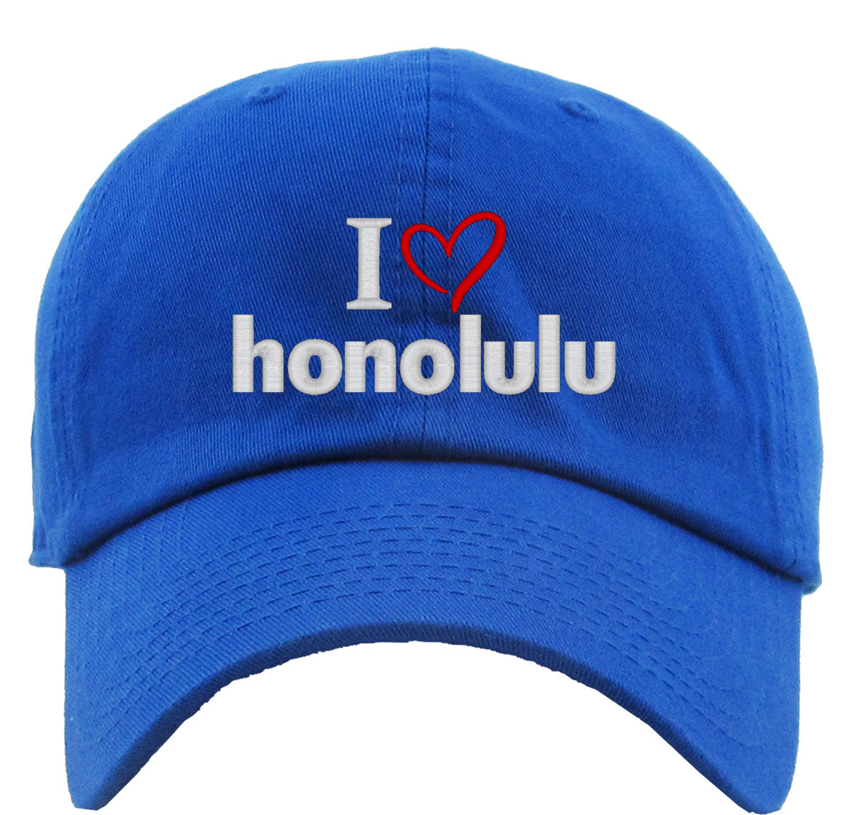 I Love Honolulu Premium Baseball Cap