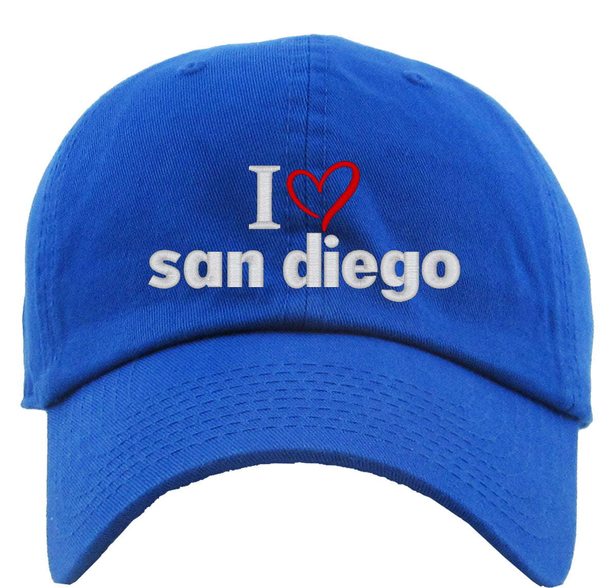 I Love San Diego Premium Baseball Cap