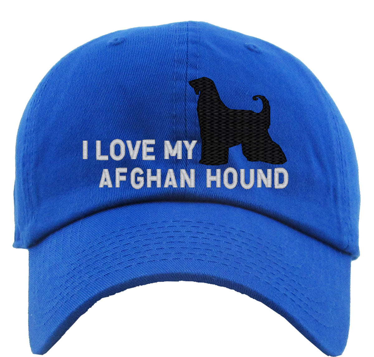 I Love My Afghan Hound Dog Premium Baseball Cap