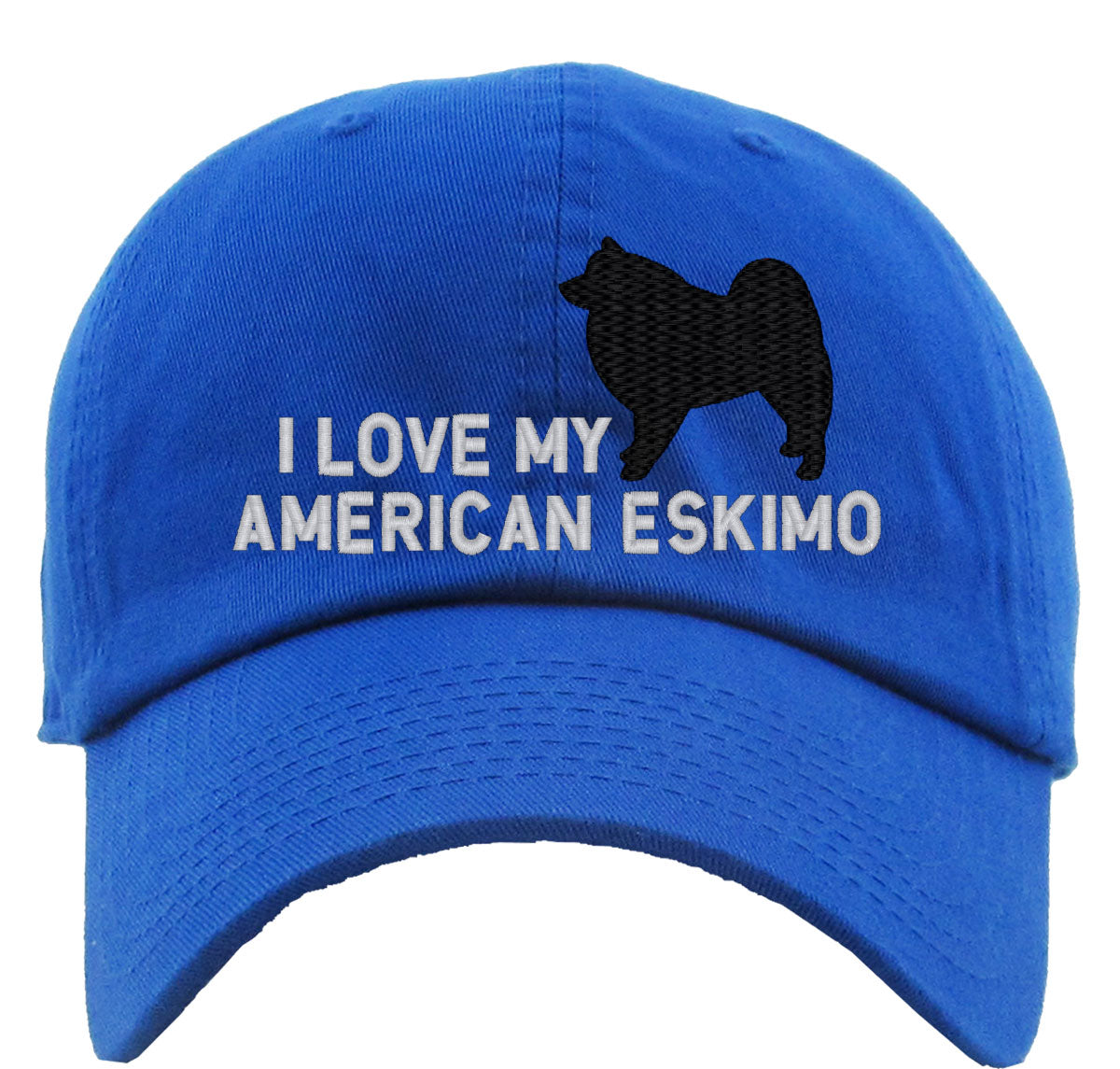 I Love My American Eskimo Dog Premium Baseball Cap