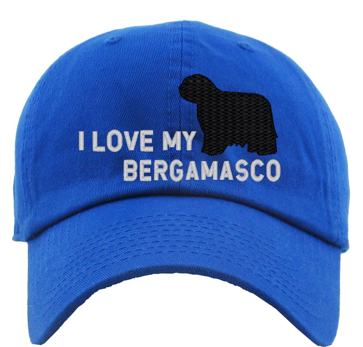 I Love My Bergamasco Dog Premium Baseball Cap