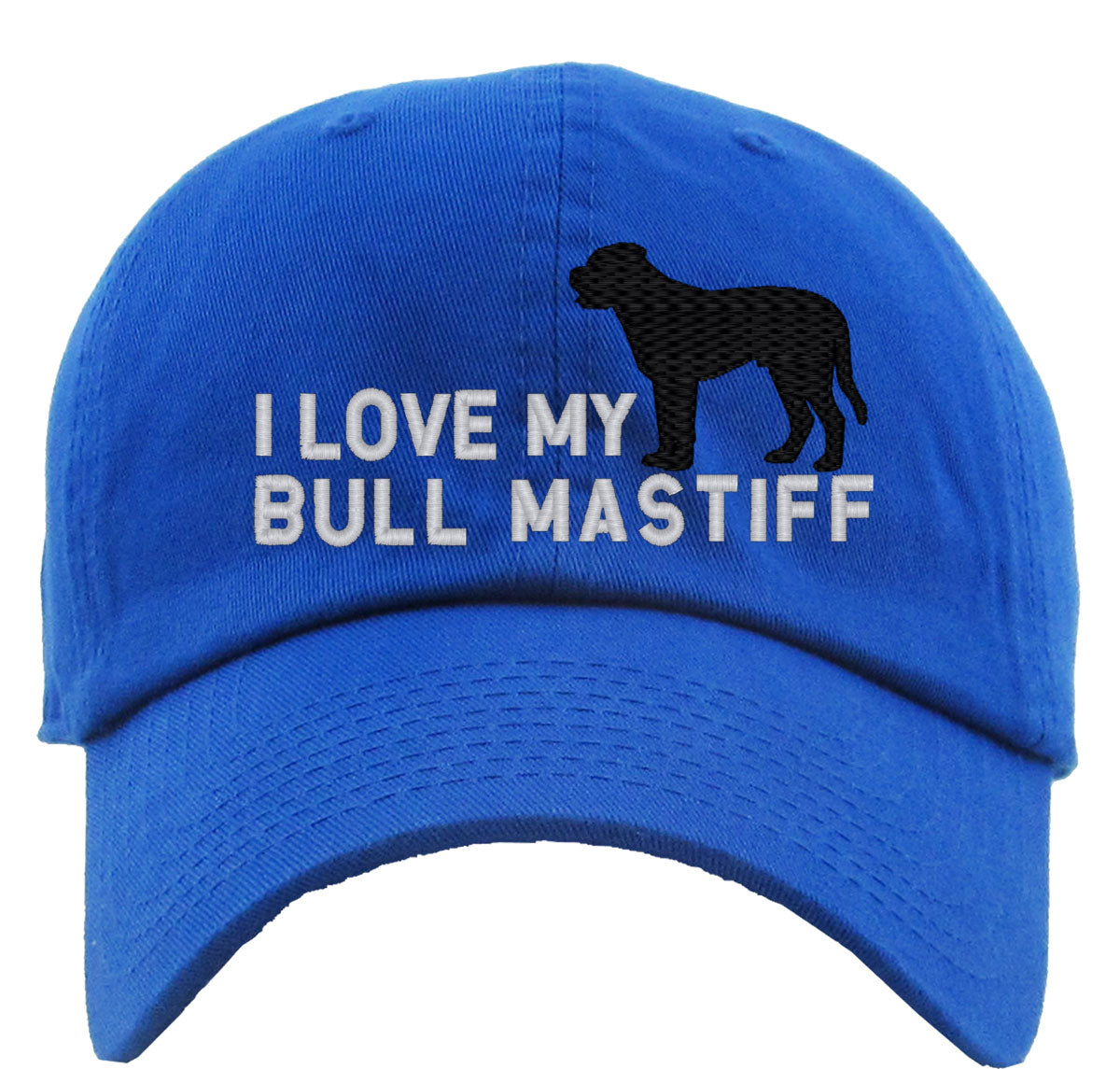 I Love My Bull Mastiff Dog Premium Baseball Cap