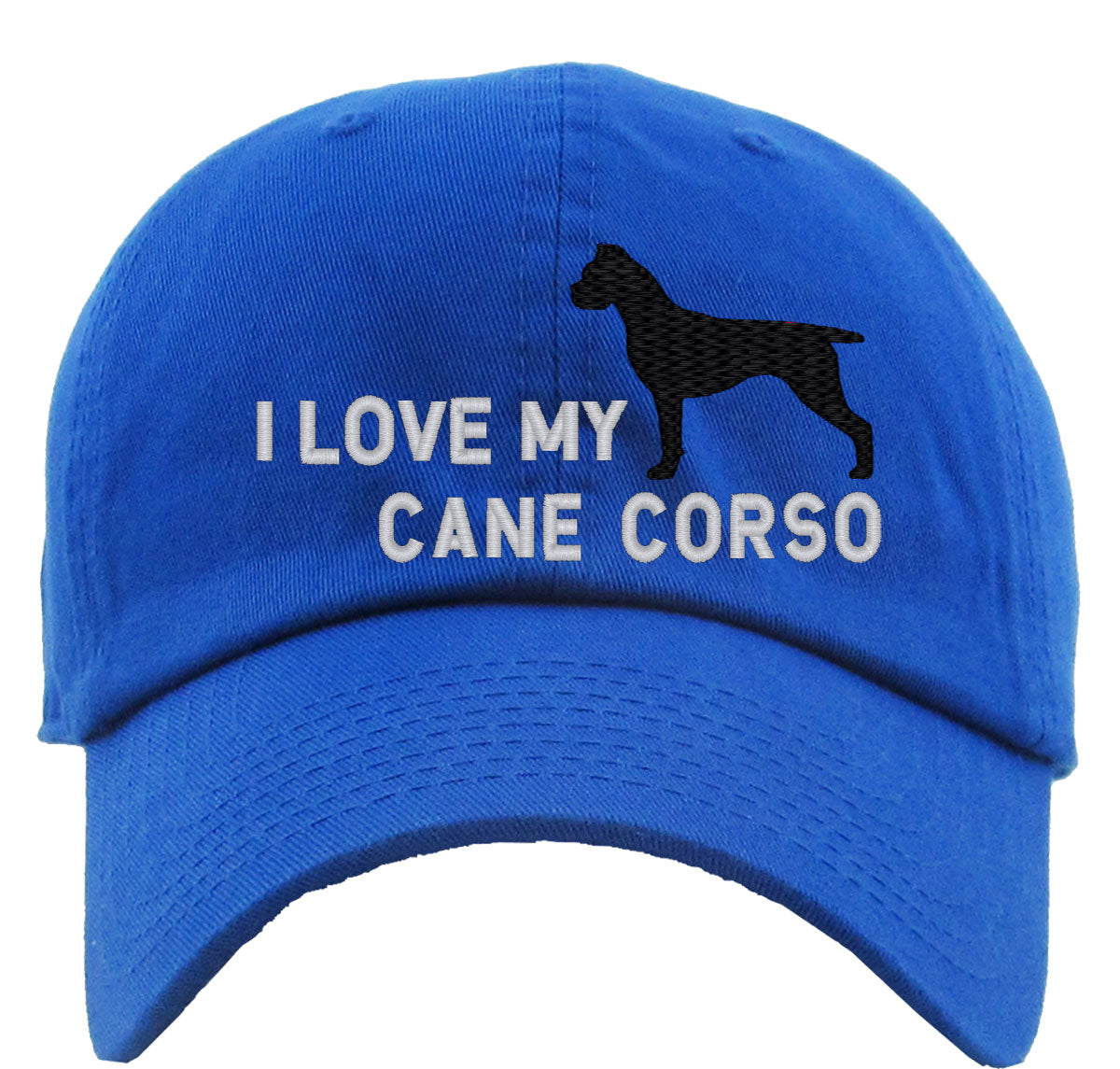 I Love My Cane Corso Dog Premium Baseball Cap