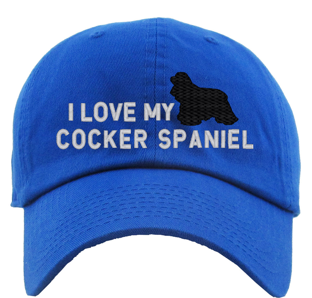 I Love My Cocker Spaniel Dog Premium Baseball Cap