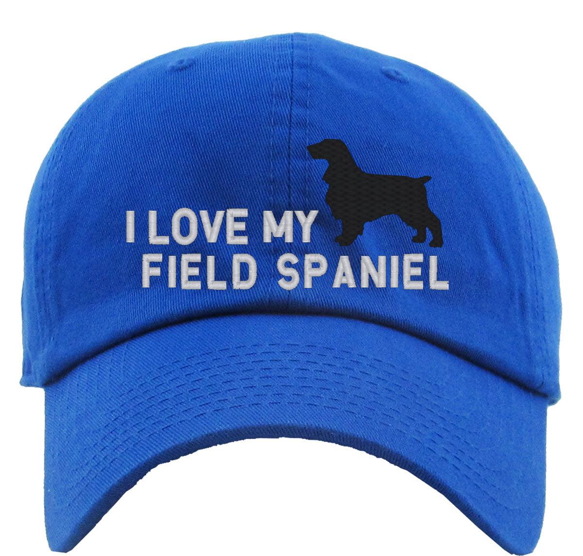 I Love My Field Spaniel Dog Premium Baseball Cap