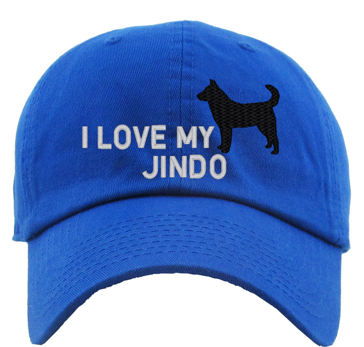 I Love My Jindo Dog Premium Baseball Cap