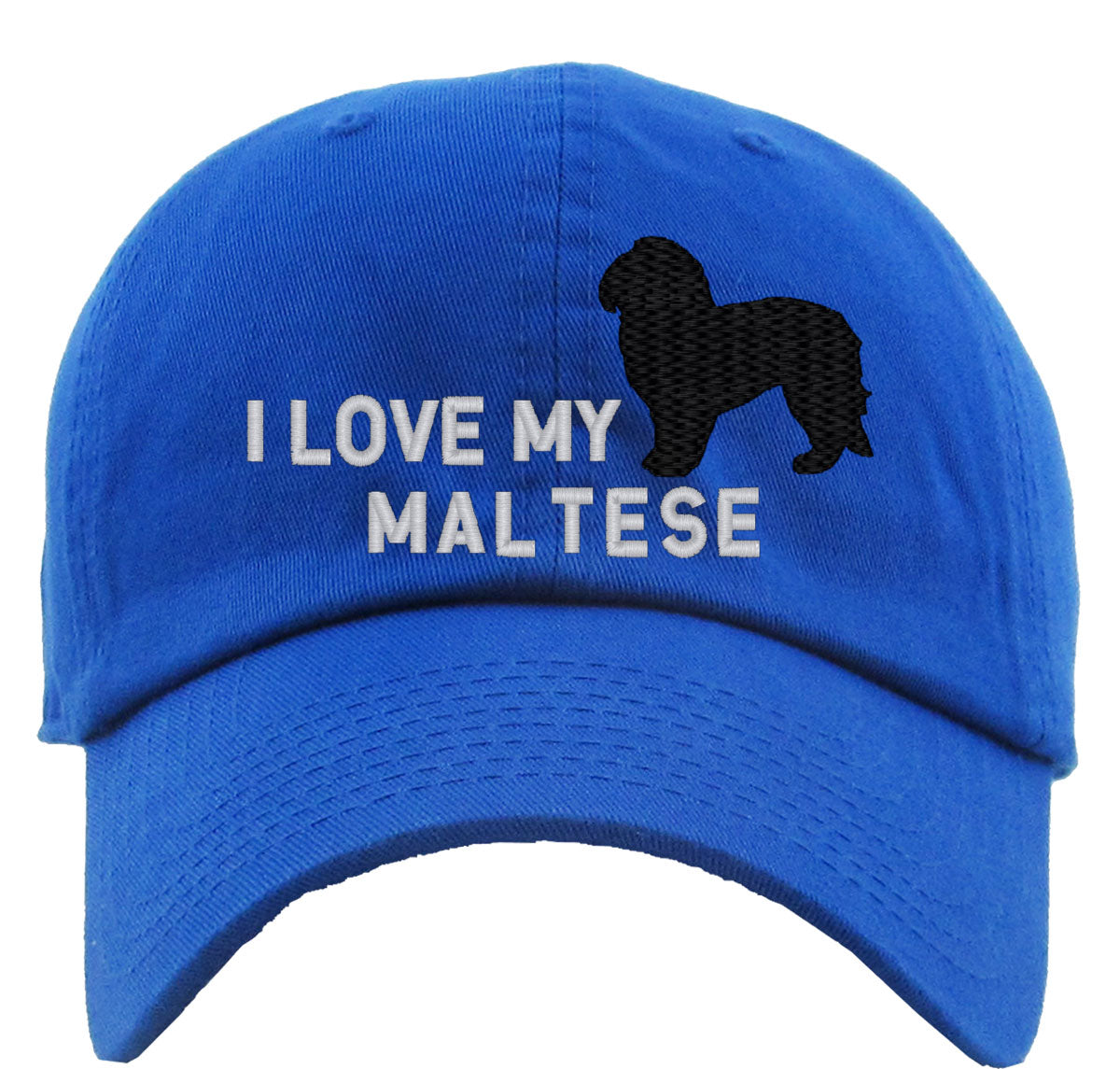 I Love My Maltese Dog Premium Baseball Cap