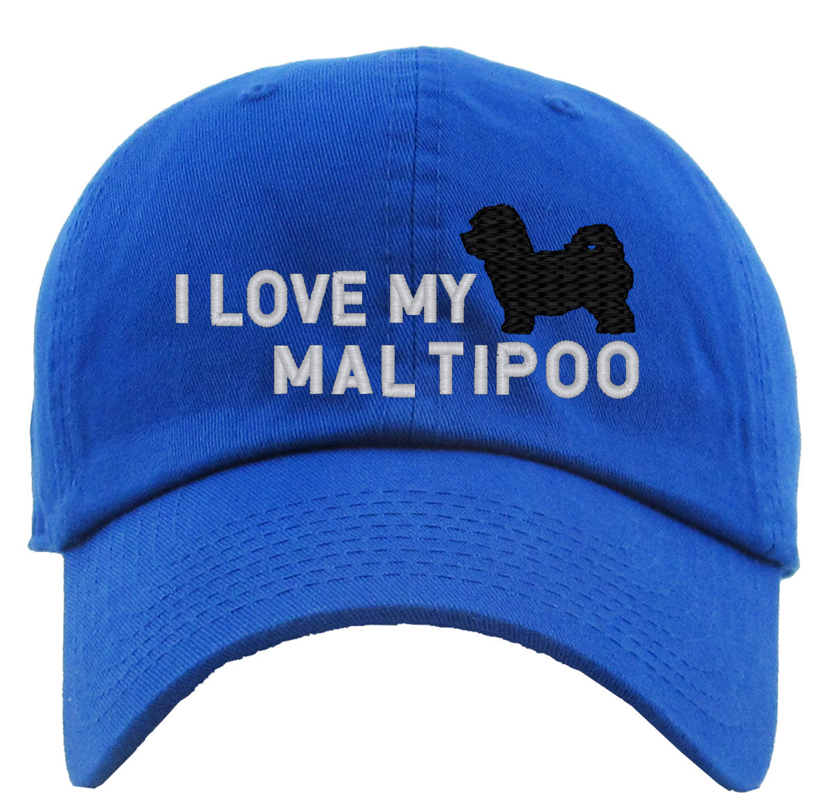 I Love My Maltipoo Dog Premium Baseball Cap