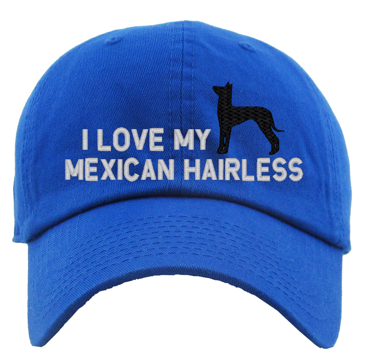 I Love My Mexican Hairless Dog Premium Baseball Cap