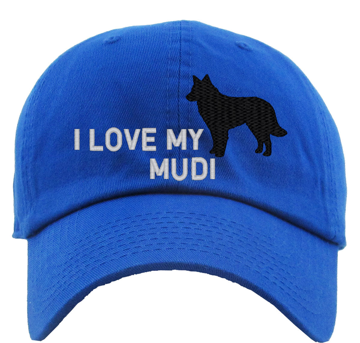 I Love My Mudi Dog Premium Baseball Cap