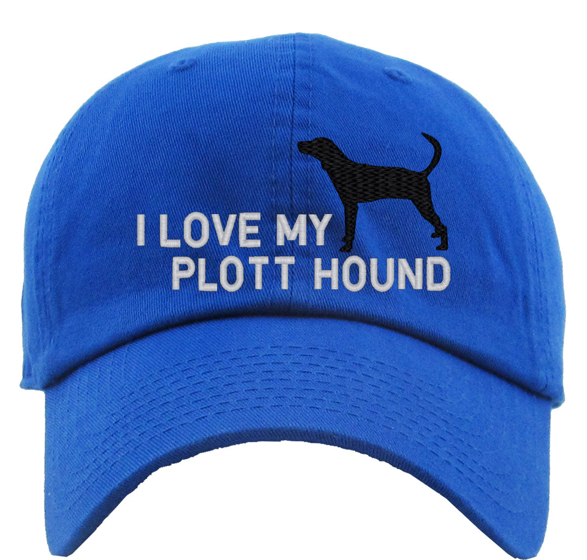 I Love My Plott Hound Dog Premium Baseball Cap
