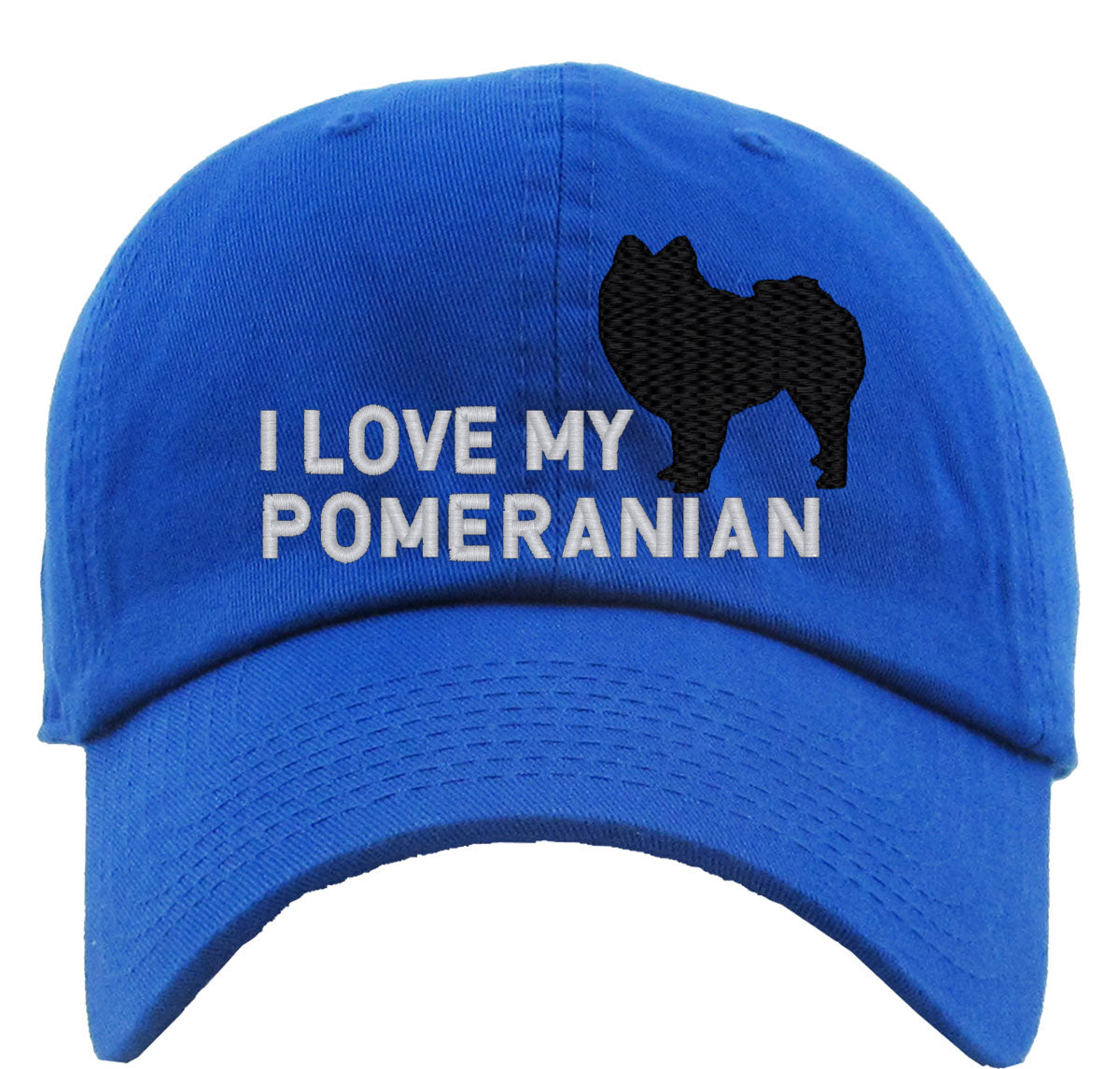I Love My Pomeranian Dog Premium Baseball Cap